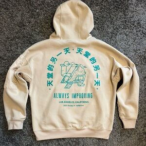 YoungLA Cream Graphic Hoodie